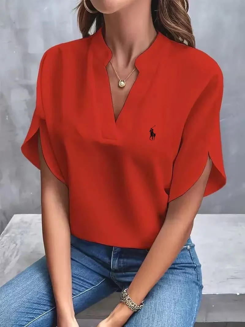 Ralph Lauren - T-shirt avec col en V