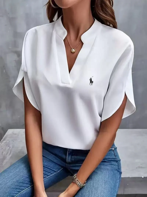 Ralph Lauren - T-shirt avec col en V