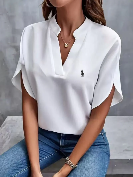 Ralph Lauren - T-shirt avec col en V