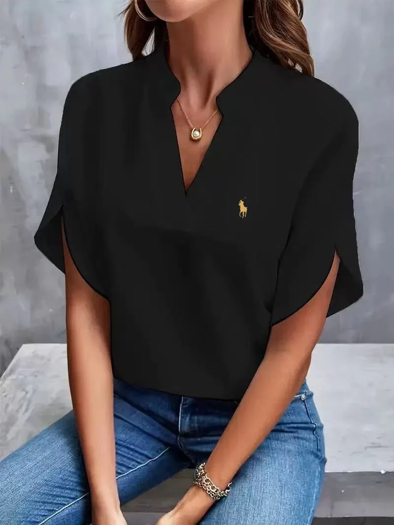 Ralph Lauren - T-shirt avec col en V