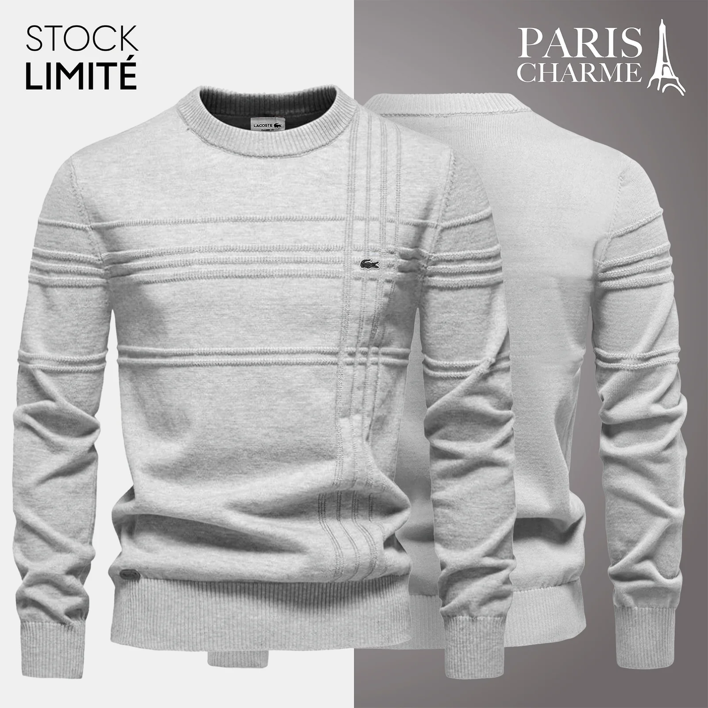 Pull Homme Texturé  (DÉSTOCKAGE)
